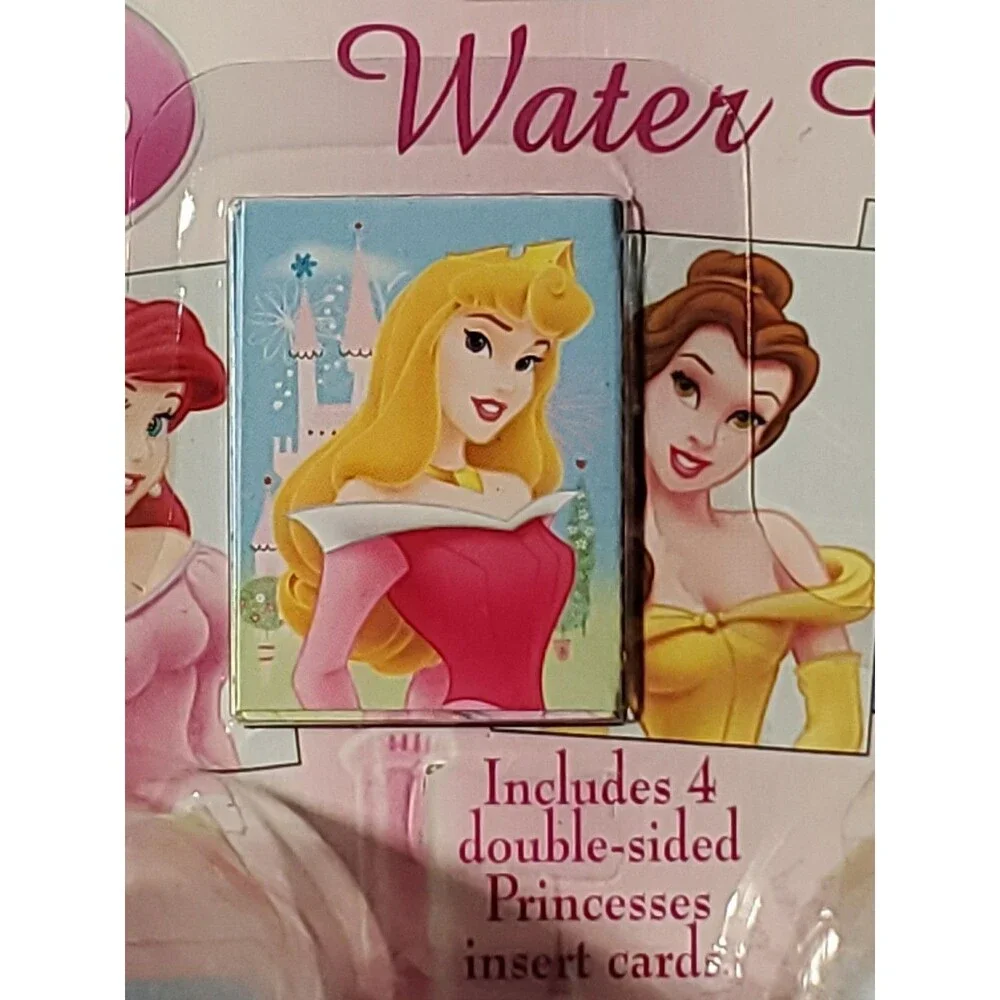 Vntg. 90's/Y2K Disney Princess Party Favor/4 Water Globes/NOS/Deadstock/Hallmark